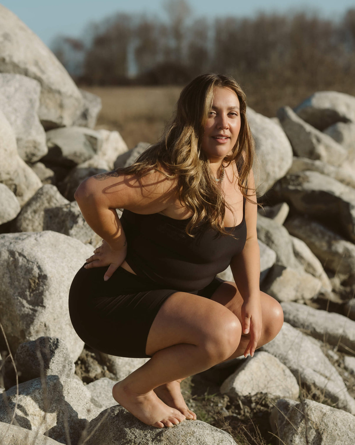 Huha Mineral Tops - Sporty Crop Tank