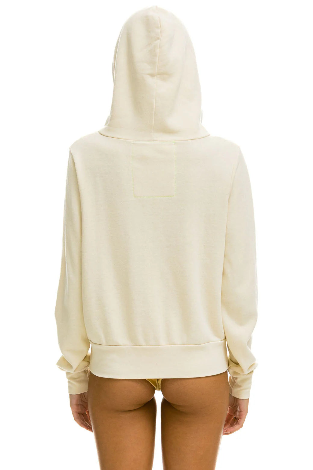 Aviator Nation Unisex 5 Stripe Hoodie - Vintage White / Blue