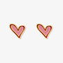 Pura Vida 'Abstract Heart' Stud Earrings