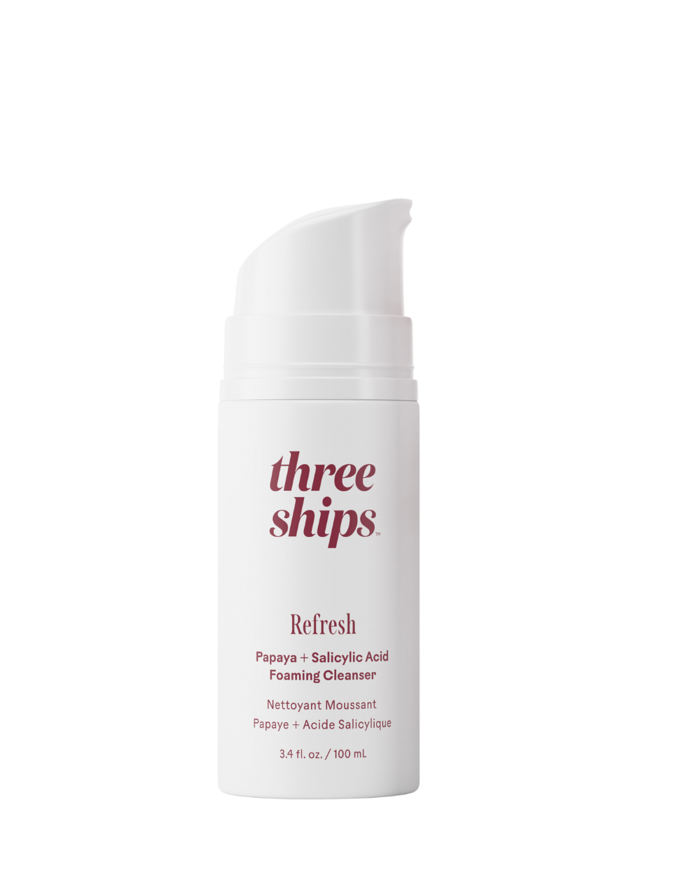 Three Ships Refresh Papaya + Salicylic Acid Foaming Cleanser