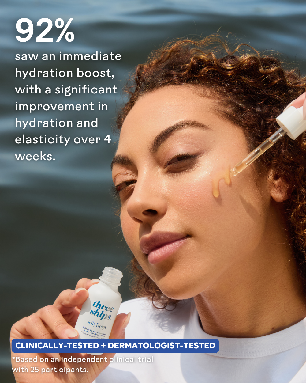 Three Ships Jumbo Jelly Drops™ Kakadu Plum + Mushroom Hyaluronic Acid Serum