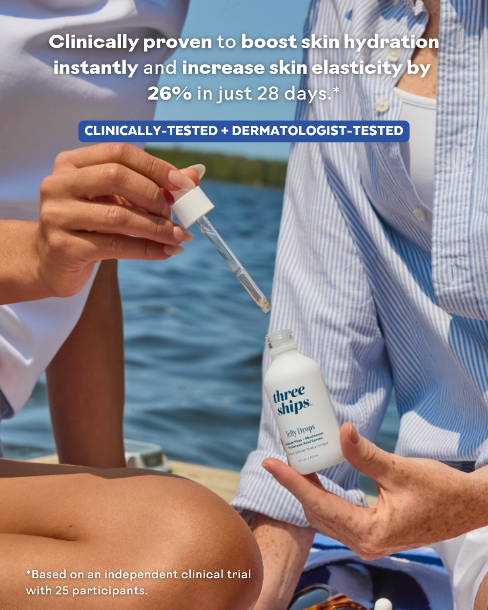 Three Ships Jumbo Jelly Drops™ Kakadu Plum + Mushroom Hyaluronic Acid Serum