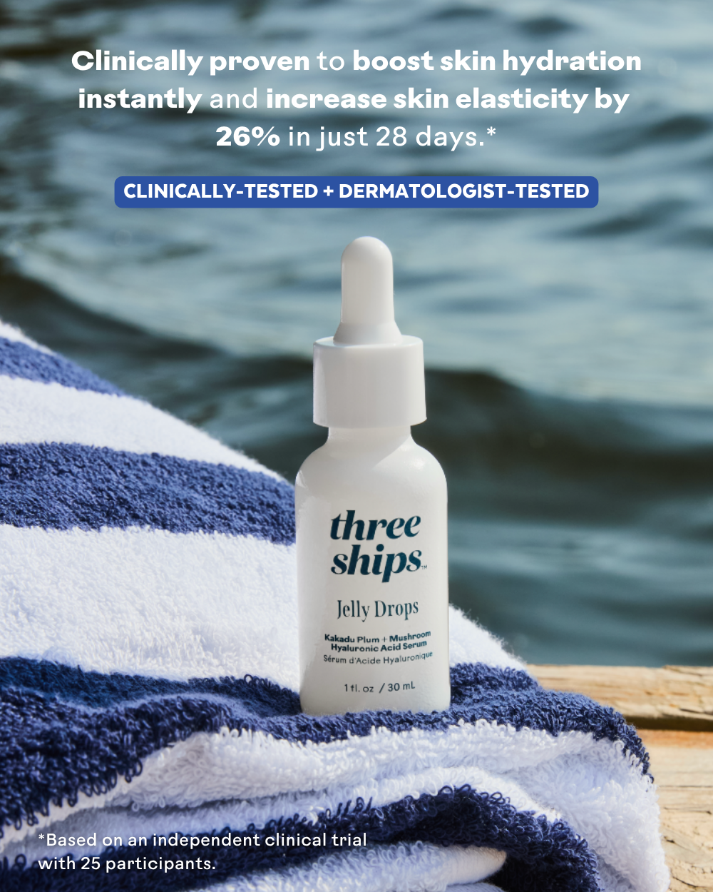 Three Ships Jelly Drops™ Kakadu Plum + Mushroom Hyaluronic Acid Serum