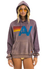 Aviator Nation Unisex Vintage Logo Relaxed Pullover Hoodie - Faded Mocha