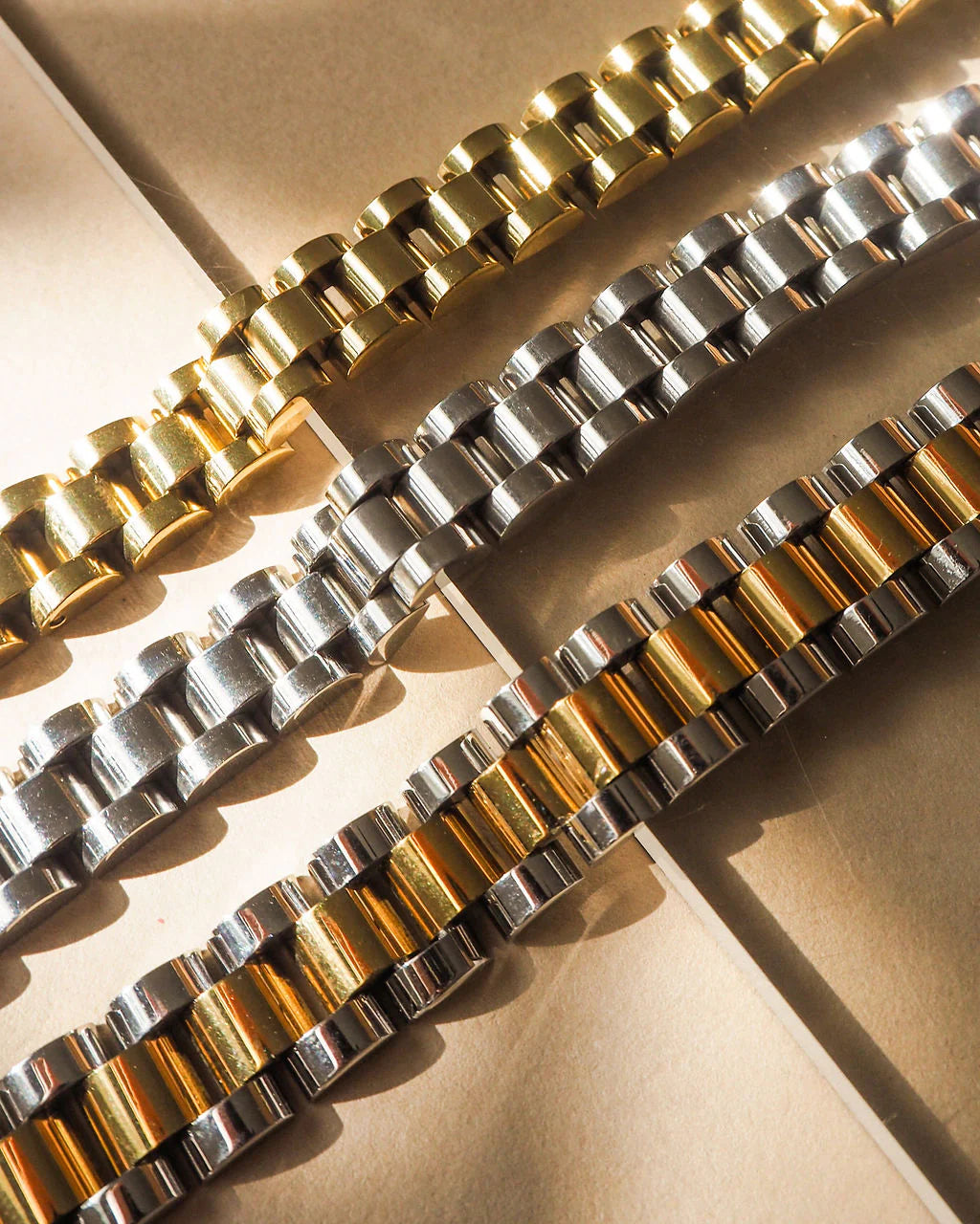 LUV AJ Two-toned Timepiece Bracelet