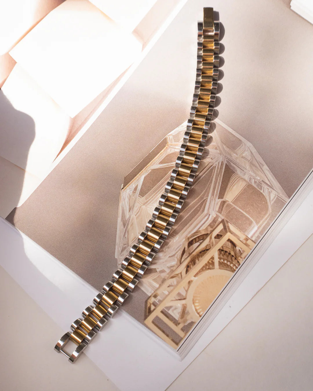 LUV AJ Two-toned Timepiece Bracelet