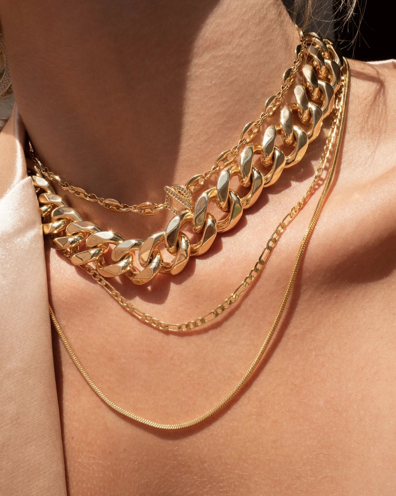 LUV AJ Cecilia Chain Necklace - Gold