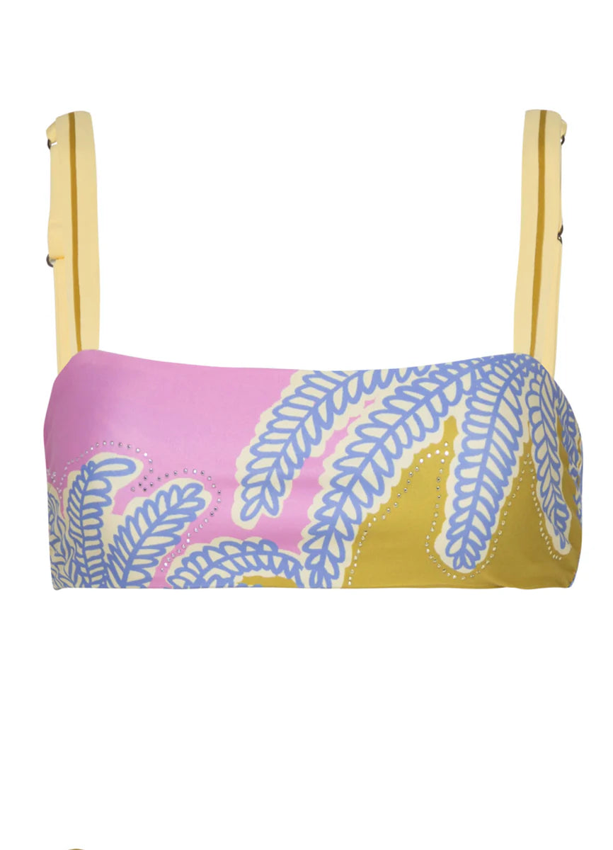 Maaji &#39;Periwinkle Palms&#39; Inessa Classic Bralette Bikini Top