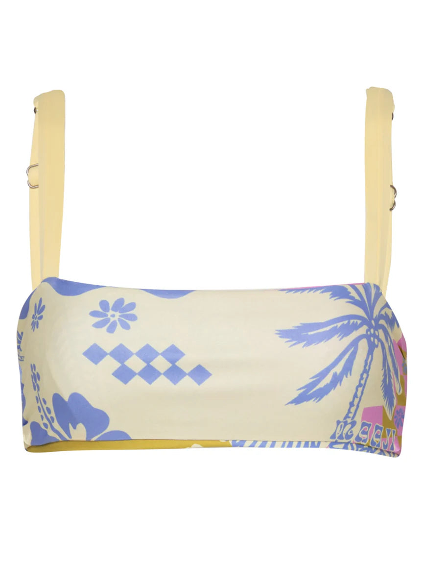 Maaji &#39;Periwinkle Palms&#39; Inessa Classic Bralette Bikini Top