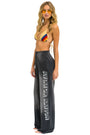 Aviator Nation 3D Wide Leg Pocket Sweatpants - Faded Smoke