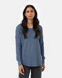 Tentree TreeWaffle Crew Long Sleeve - Vintage Blue