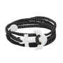Wanderer Anchor Wrap Bracelet Black