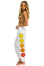 Aviator Nation Smiley Sunset Sweatpants  - White